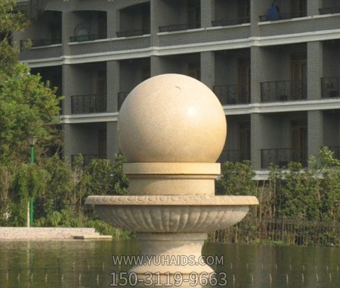 公园景观小型风水球喷泉石雕雕塑