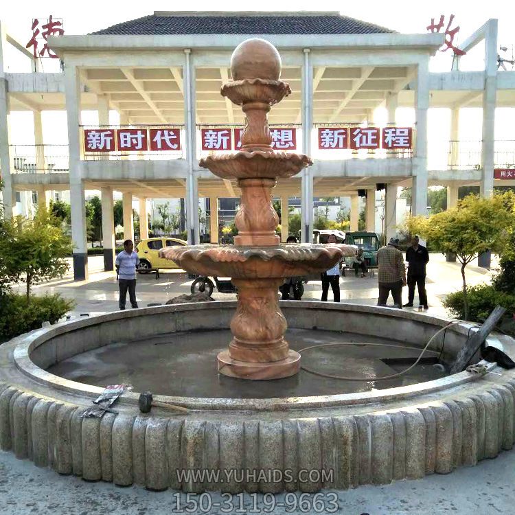 天使喷泉石雕雕塑
