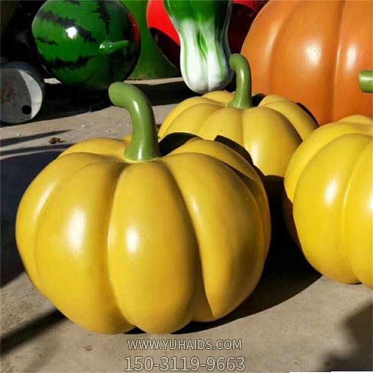 公园草坪玻璃钢南瓜雕塑