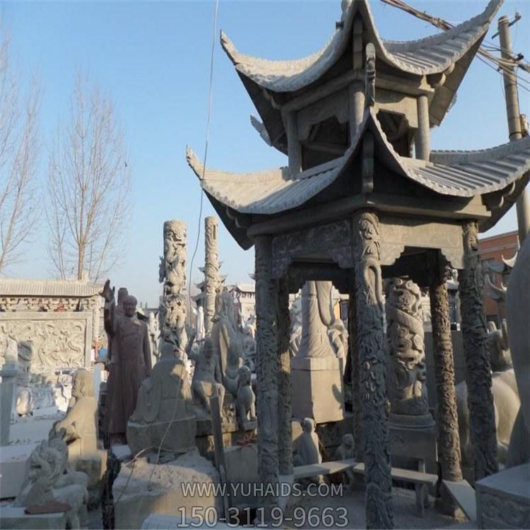 公园户外大理石石雕凉亭摆件雕塑