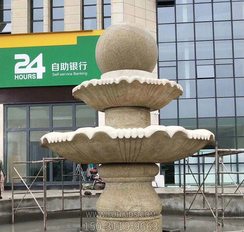 商场大理石风水球喷泉雕塑