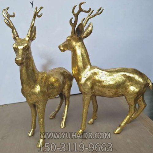 黄铜纯铜动物景观摆件雕塑