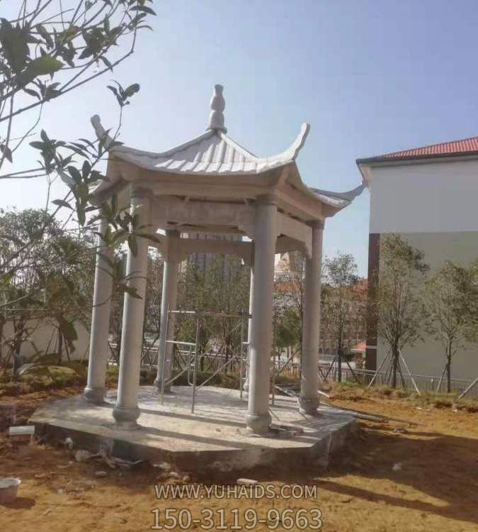 大理石户外园林景观凉亭雕塑