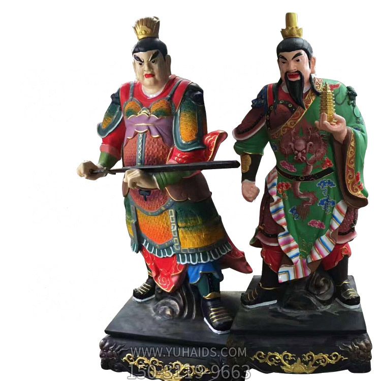 寺院供奉神佛护法玻璃钢八大金刚雕塑