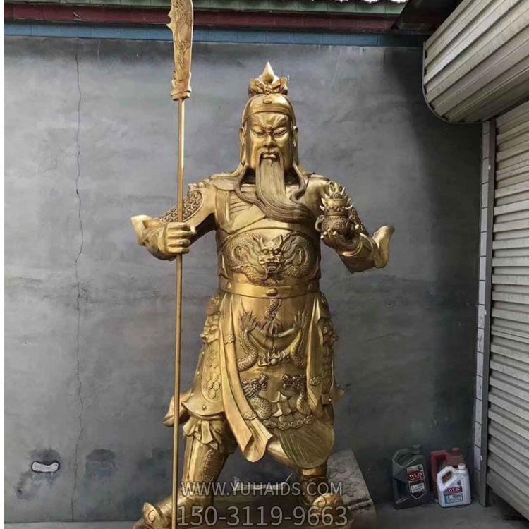 家居寺庙供奉立式武财神雕塑