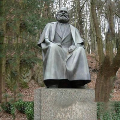 户外园林不锈钢国际共产主义运动的开创者马克思雕塑