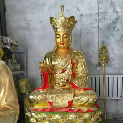 铜雕寺庙供奉佛像地藏王雕塑