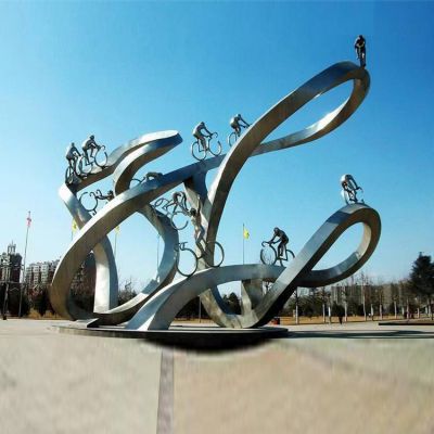 不锈钢雕塑户外大型广场标志性建筑物园林景观创意雕塑