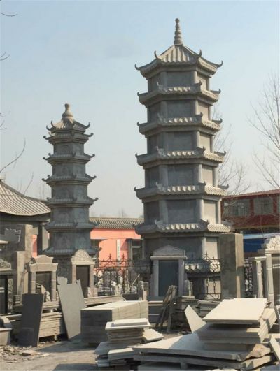 中国仿古建大理石石雕寺庙摆件