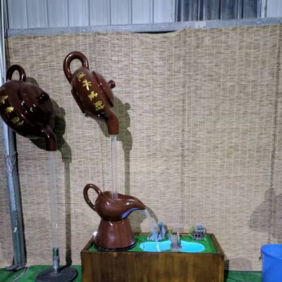 家用小型玻璃钢天壶雕塑