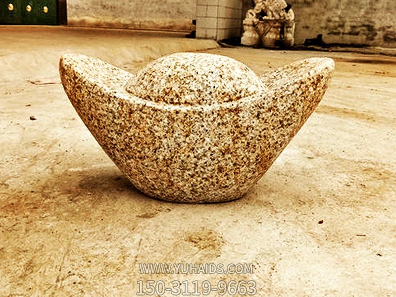 园林古建筑门口摆放元宝挡车石阻车石球雕塑