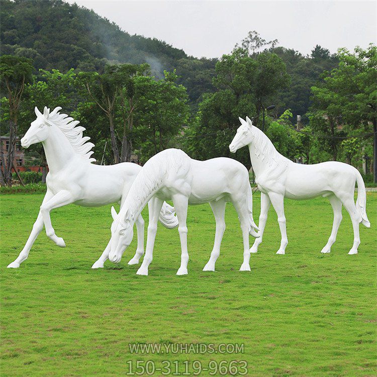 玻璃仿铜户外园林大新抽象动物景观马雕塑
