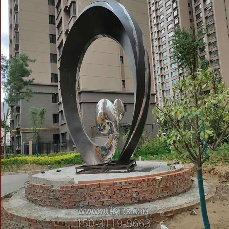 园林广场摆放不锈钢抽象艺术造型景观雕塑
