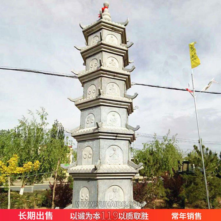 寺庙宗教大理石石雕佛塔雕塑