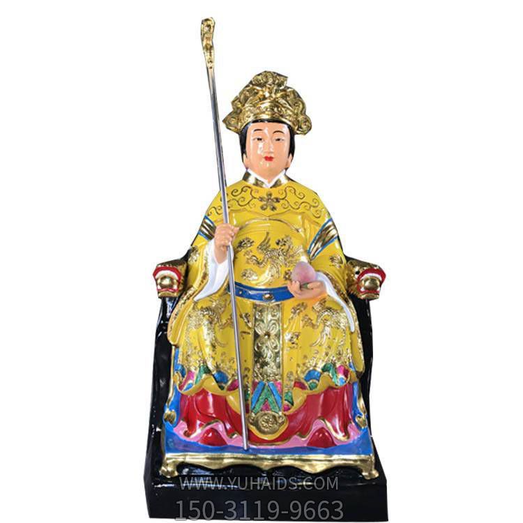 无极老母雕像老祖母玻璃钢贴金彩绘寺庙供奉雕塑