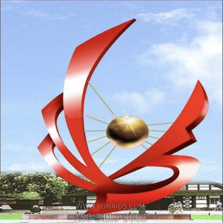 户外景观不锈钢大型标志标识雕塑