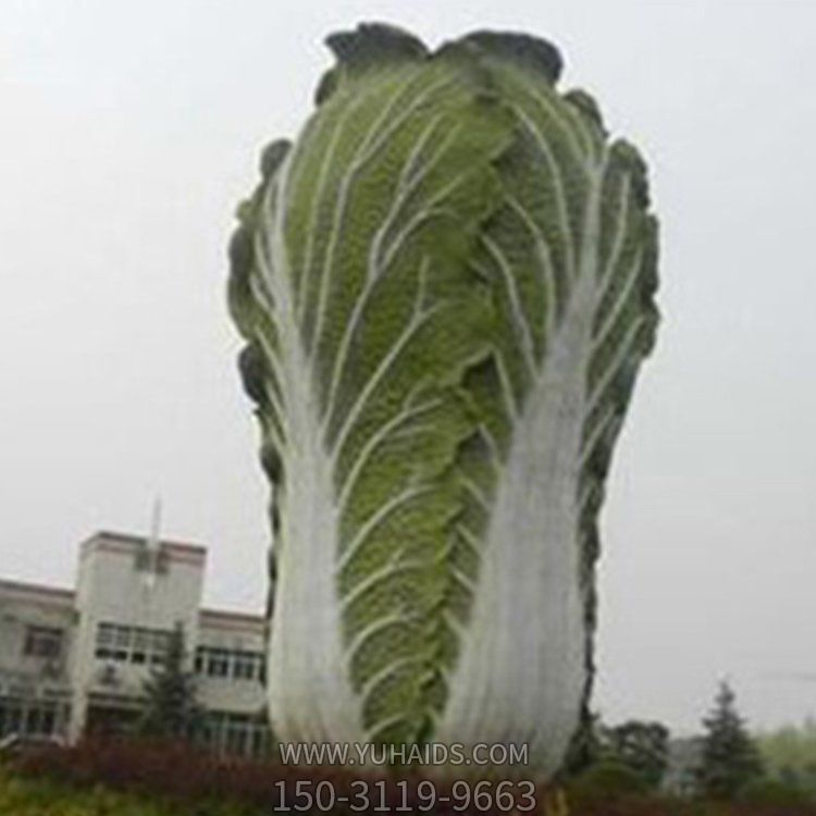 农场大型玻璃钢仿真蔬菜大白菜雕塑