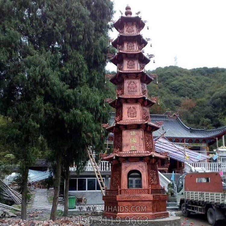 露天大型千佛塔宝鼎香炉 寺庙千佛塔雕塑