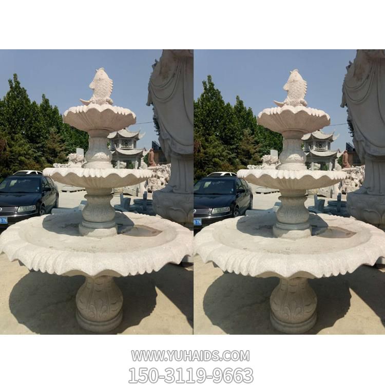 小区摆放欧式花岗岩风水球喷泉雕塑
