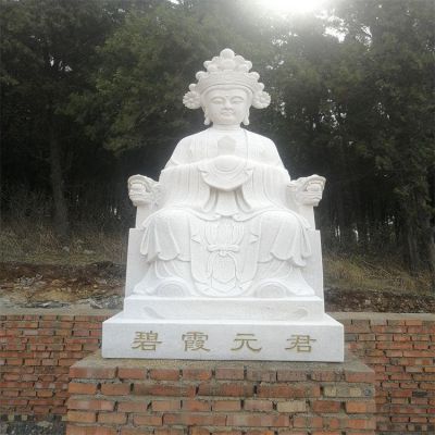 寺庙乡村创意供奉碧霞元君雕像