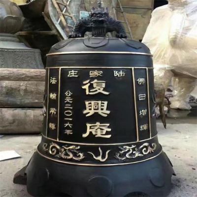 宗教寺庙大型铜雕铜钟雕塑