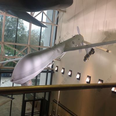 玻璃钢室内装饰大型仿真飞机雕塑