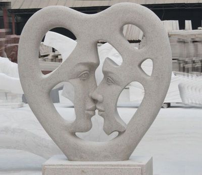 大理石广场创意石雕情侣雕塑