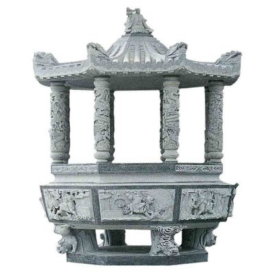 寺庙大型户外景观多种造型的香炉雕塑