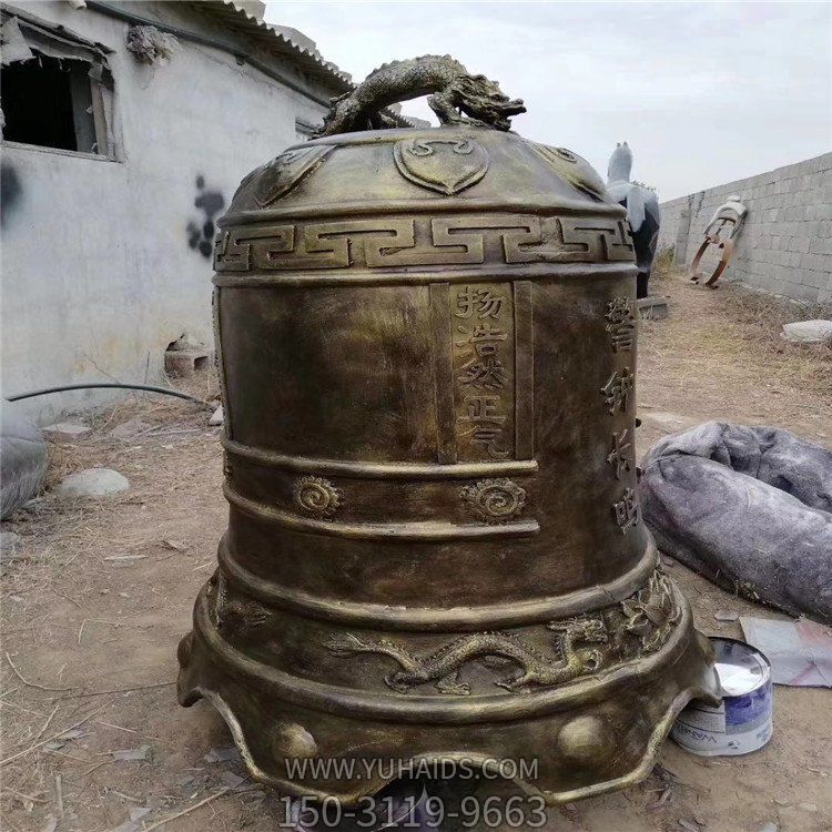 寺院仿铜祈福钟雕塑