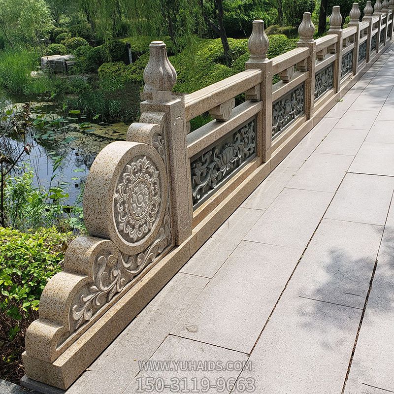 公园景观花岗岩镂空桥栏杆装饰摆件雕塑