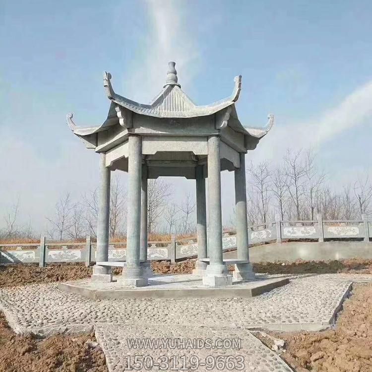 大理石石雕园林景观大型凉亭雕塑