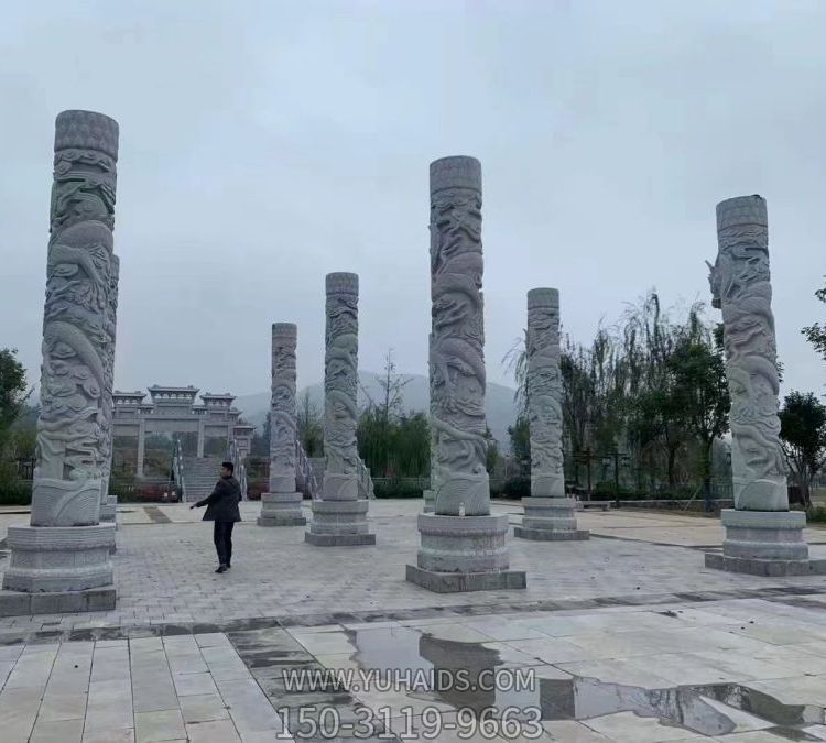园林广场大型文化柱雕塑