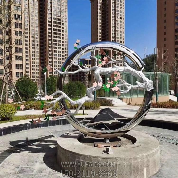 城市 广场不锈钢创意摆件景观雕塑