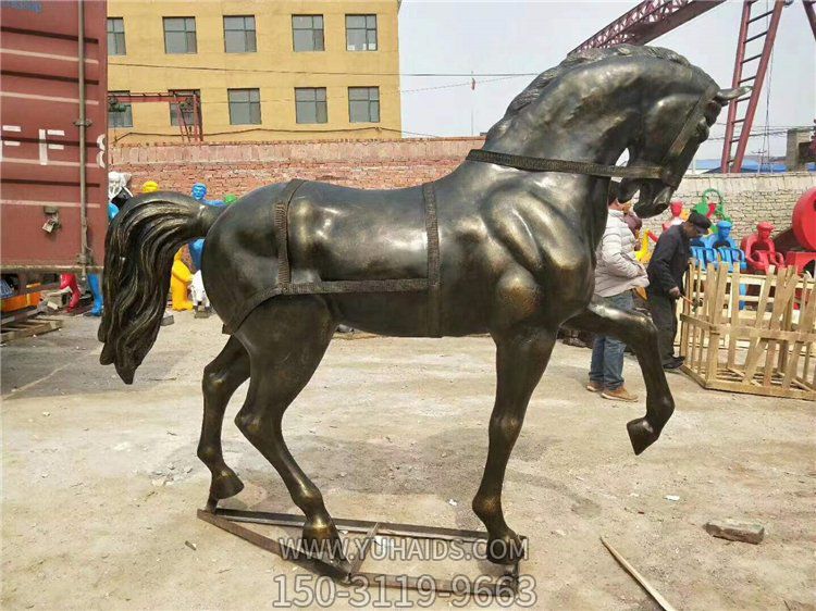 铜雕户外大型动物马雕塑