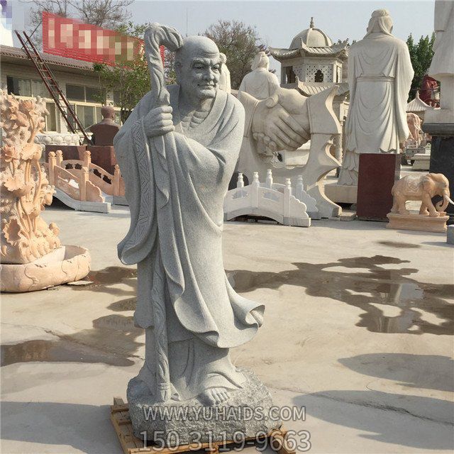 寺庙供奉神佛大理石石雕十八罗汉雕塑