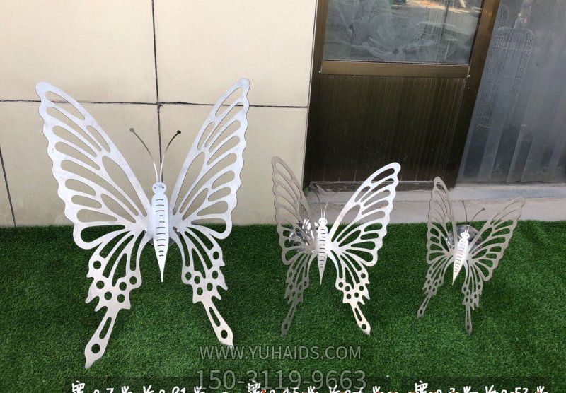 商场不锈钢创意蝴蝶雕塑