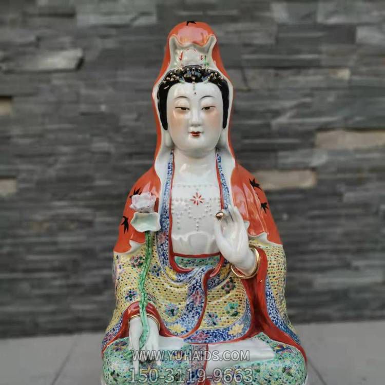 家用室内供奉小型陶瓷各种观音菩萨神像雕塑