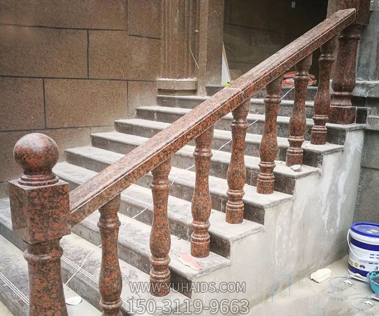 别墅楼梯花岗岩扶手罗马柱栏杆雕塑