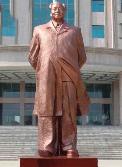 校园铜雕毛主席毛泽东雕塑