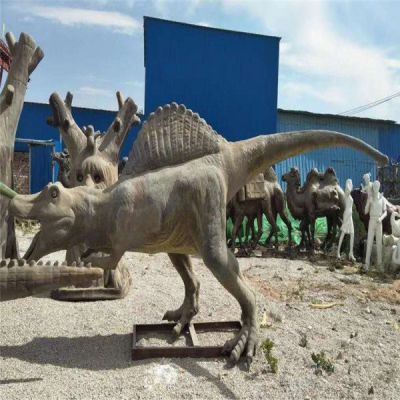 园林户外大型玻璃钢恐龙动物雕塑