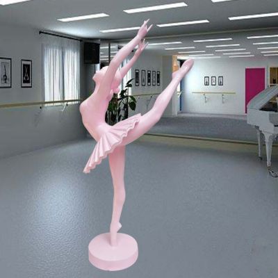 室内创意玻璃钢抽象跳舞的人物雕塑