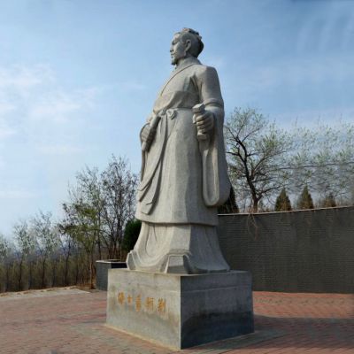 景区广场战国时期历史人物荆轲石雕塑像