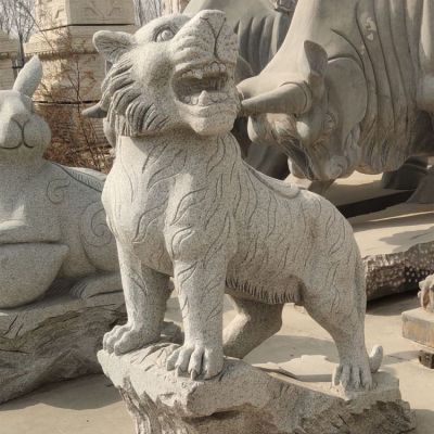 花岗岩砂石石雕十二生肖老虎雕塑