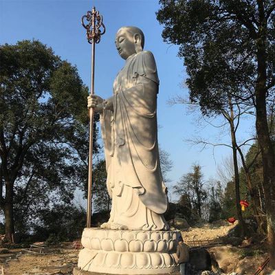 园林景区大理石砂石石雕大型佛像地藏王雕塑