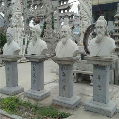 大理石浮雕古代四大名医胸像医院学院石雕