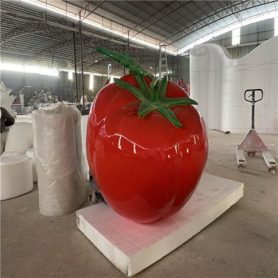 玻璃钢户外园林景观大型西红柿雕塑