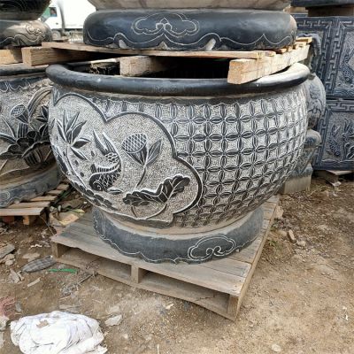 鲤鱼荷花花盆水缸