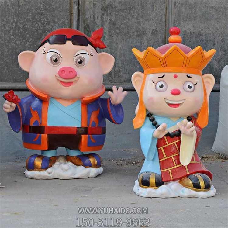 玻璃钢卡通动画人物景观西游记雕塑