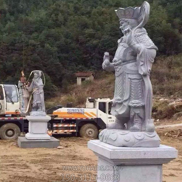 大理石石雕景区寺庙四大金刚雕塑