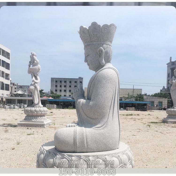 户外景区大型砂石石雕园林佛像地藏王雕塑